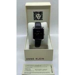 Anne Klein AK/2707 Women Black Leather Band Analog Dial Quartz Wrist Watch UB126